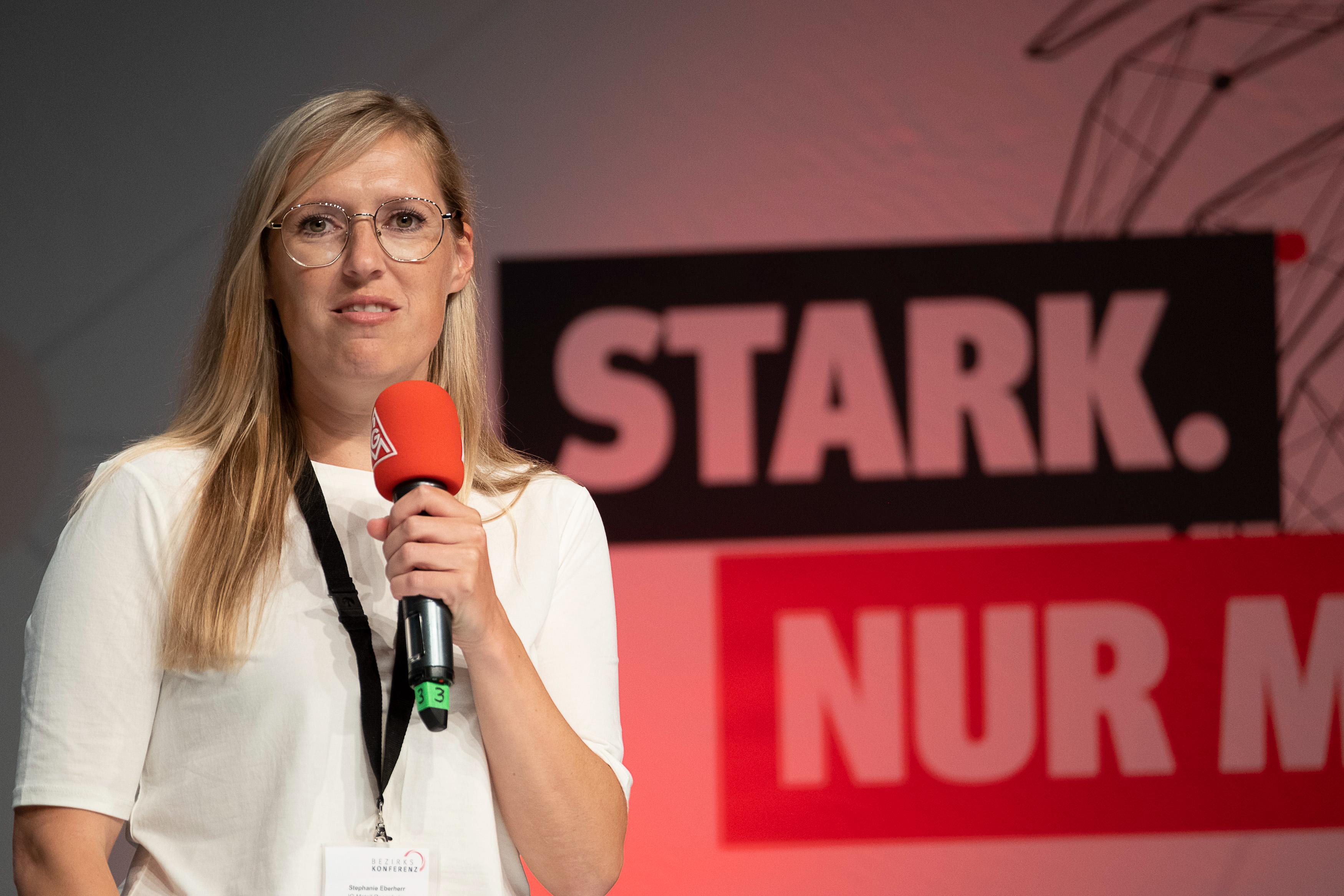 Wahl in den Beirat. Stephanie Eberherr von der IGM Rosenheim
