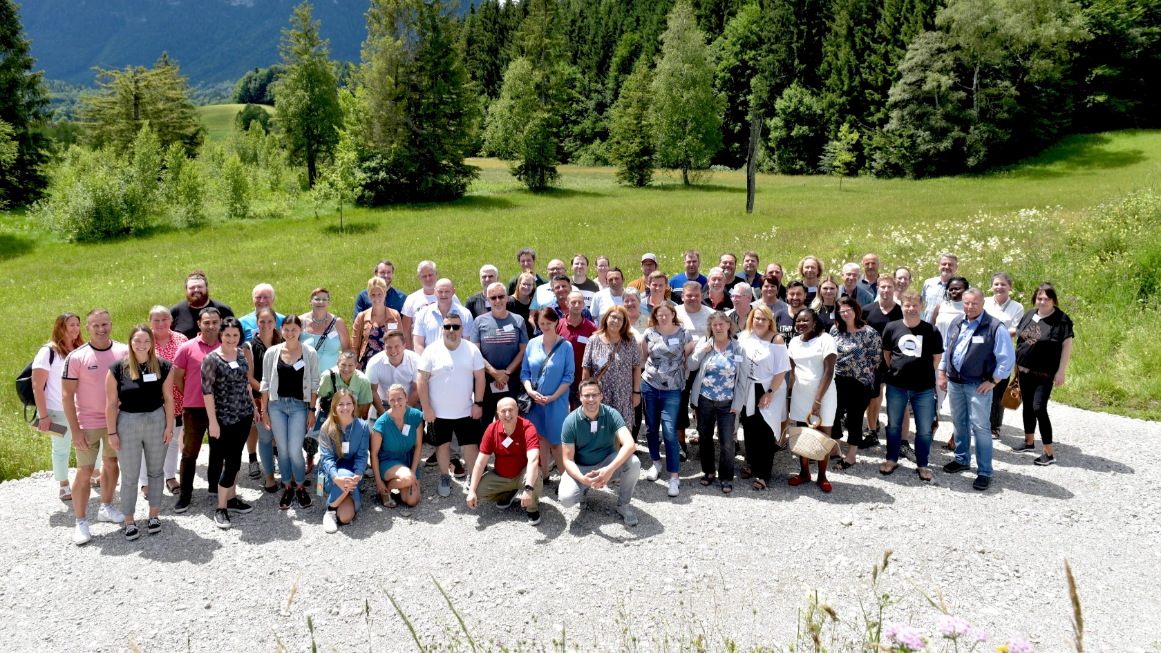 Gruppenfoto des BR Empfangs mit Betriebsrätinnen