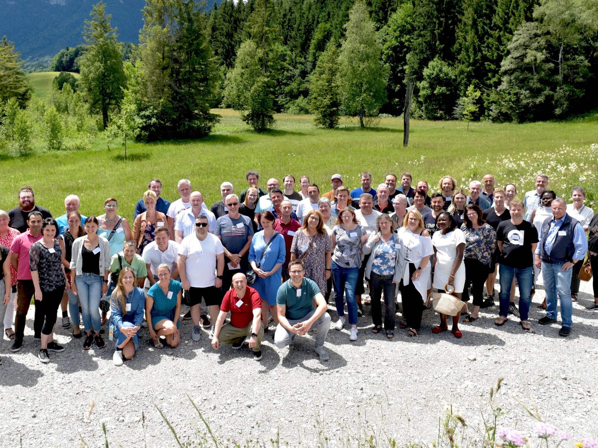 Gruppenfoto des BR Empfangs mit Betriebsrätinnen
