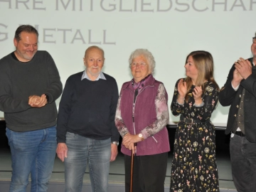 Die IG Metall Rosenheim ehrt langjährige Mitglieder
