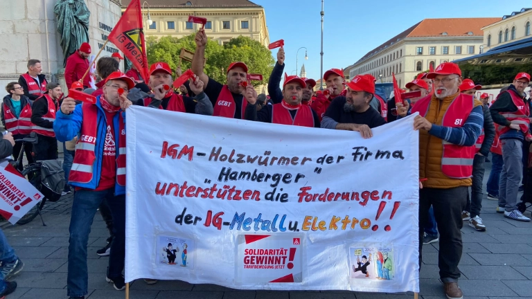 Aktionstag München. Hamberger